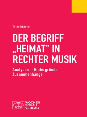 cover image of Der Begriff "Heimat" in rechter Musik
